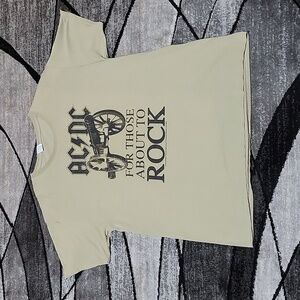 AC/DC FOR THOSE ABOUT TO ROCK CREW-NECK TEE-SHIRT